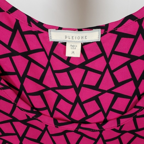 Pleione Pink Geometric Tank Top SZM - Picture 5 of 6